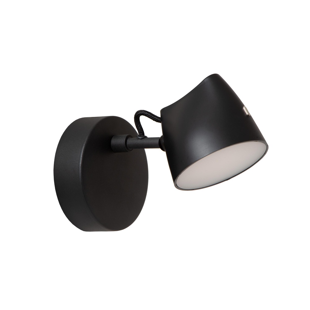 Lucide WandlampjeMilne zwart - 44216/08/30